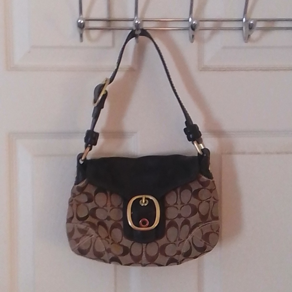 Coach Stylish Brown and Black Designer Women's Bag